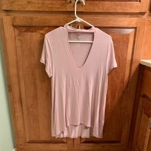 AEO open neck T-shirt
